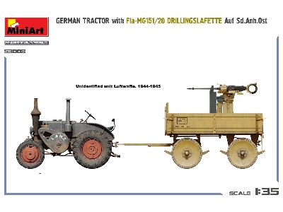 German Tractor With Fia-mg151/20 Drillingslafette Auf Sd.Anh.Ost - image 11