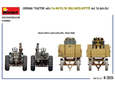 German Tractor With Fia-mg151/20 Drillingslafette Auf Sd.Anh.Ost - image 13