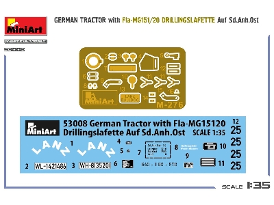German Tractor With Fia-mg151/20 Drillingslafette Auf Sd.Anh.Ost - image 14