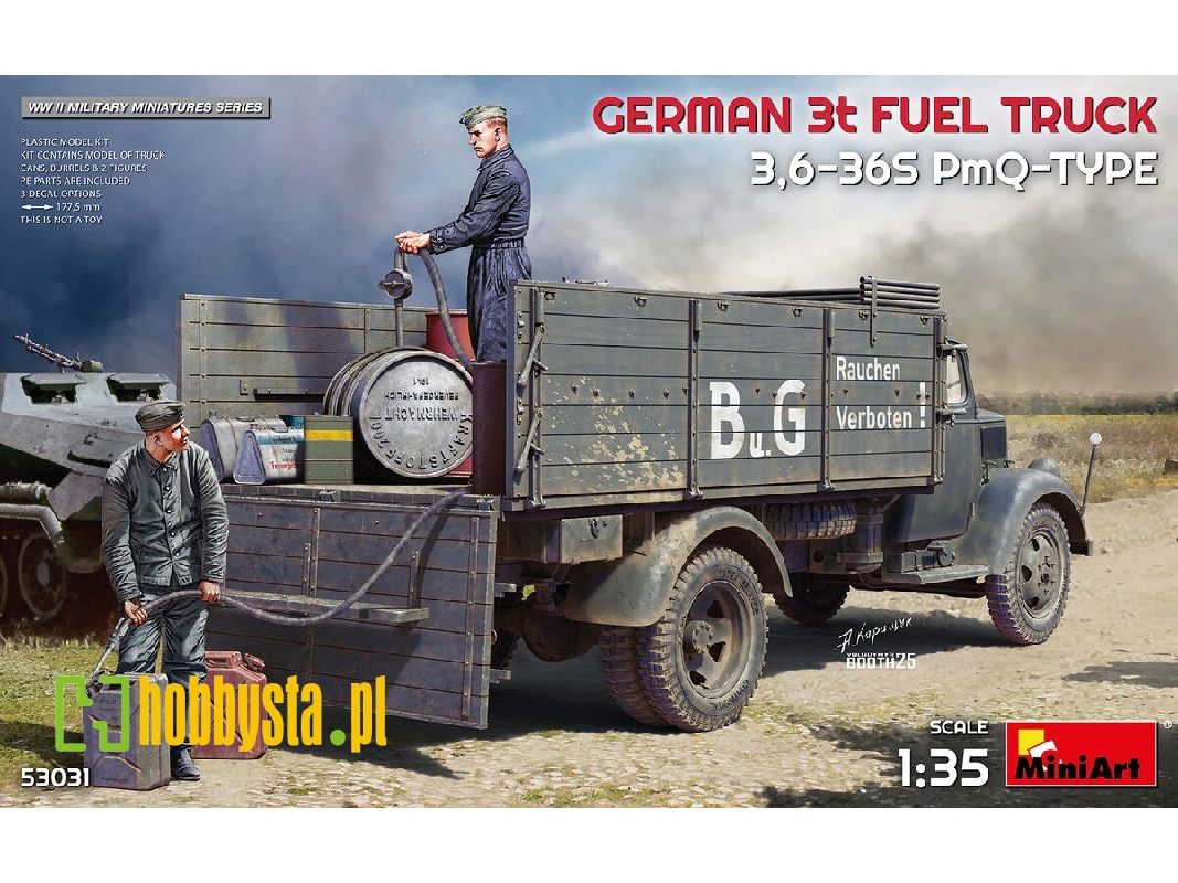 German 3t Fuel Truck 3,6-36s Pmq-type - image 1