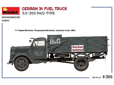 German 3t Fuel Truck 3,6-36s Pmq-type - image 2