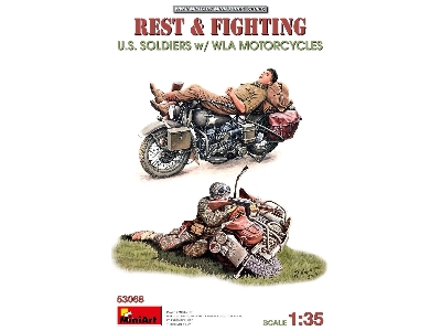 Rest & Fighting U.S. Soldiers With Wla Motorcycles - image 1