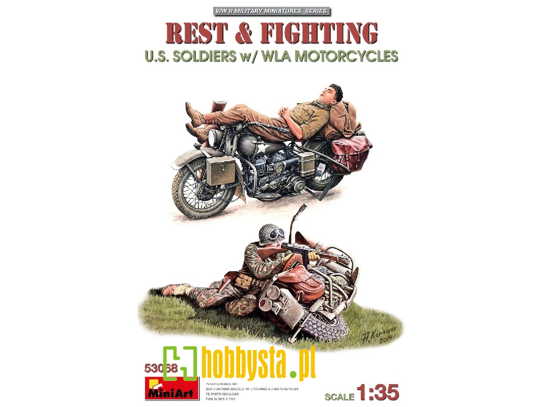 Rest & Fighting U.S. Soldiers With Wla Motorcycles - image 1