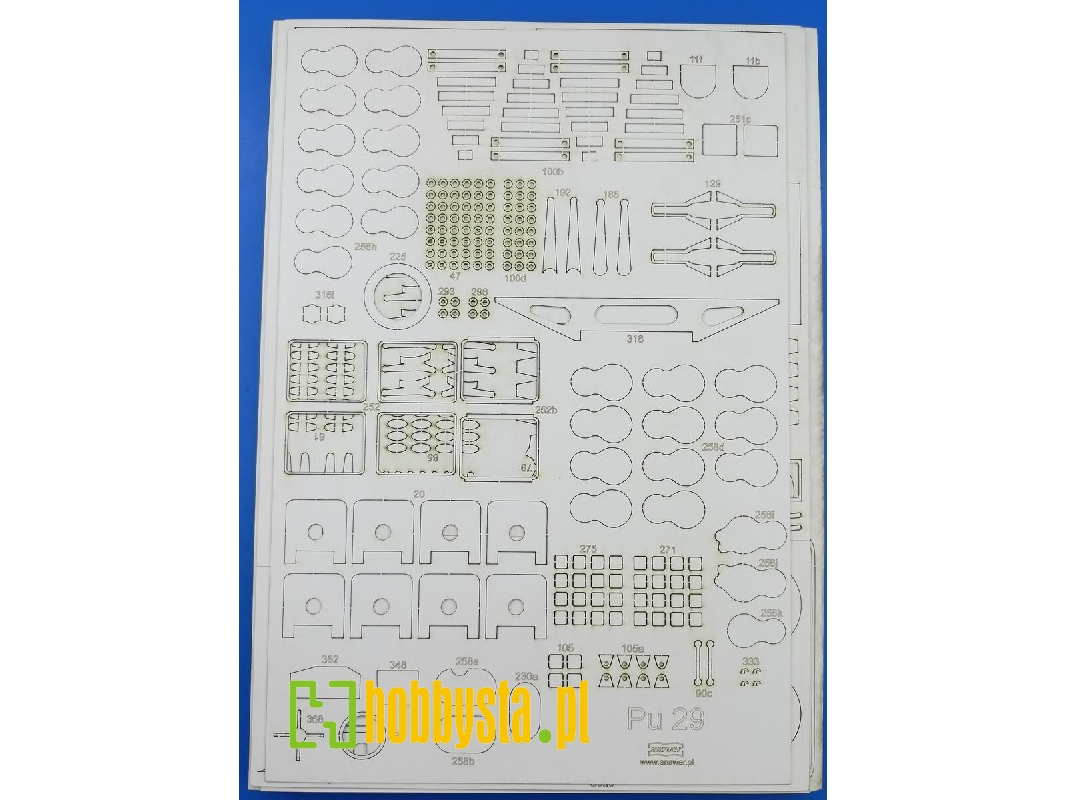 Pu 29 Steam Locomotive - Laser Cut Frames, Details - image 1