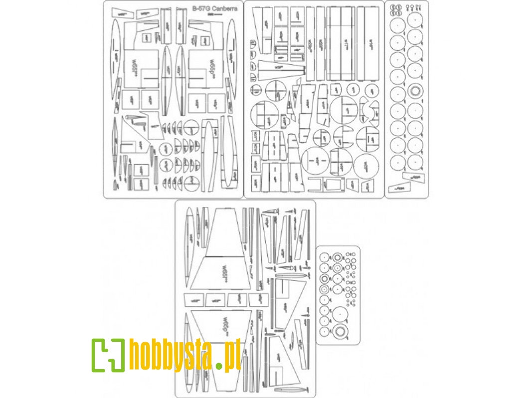 B-57g Canberra - Laser Cut Frames - image 1