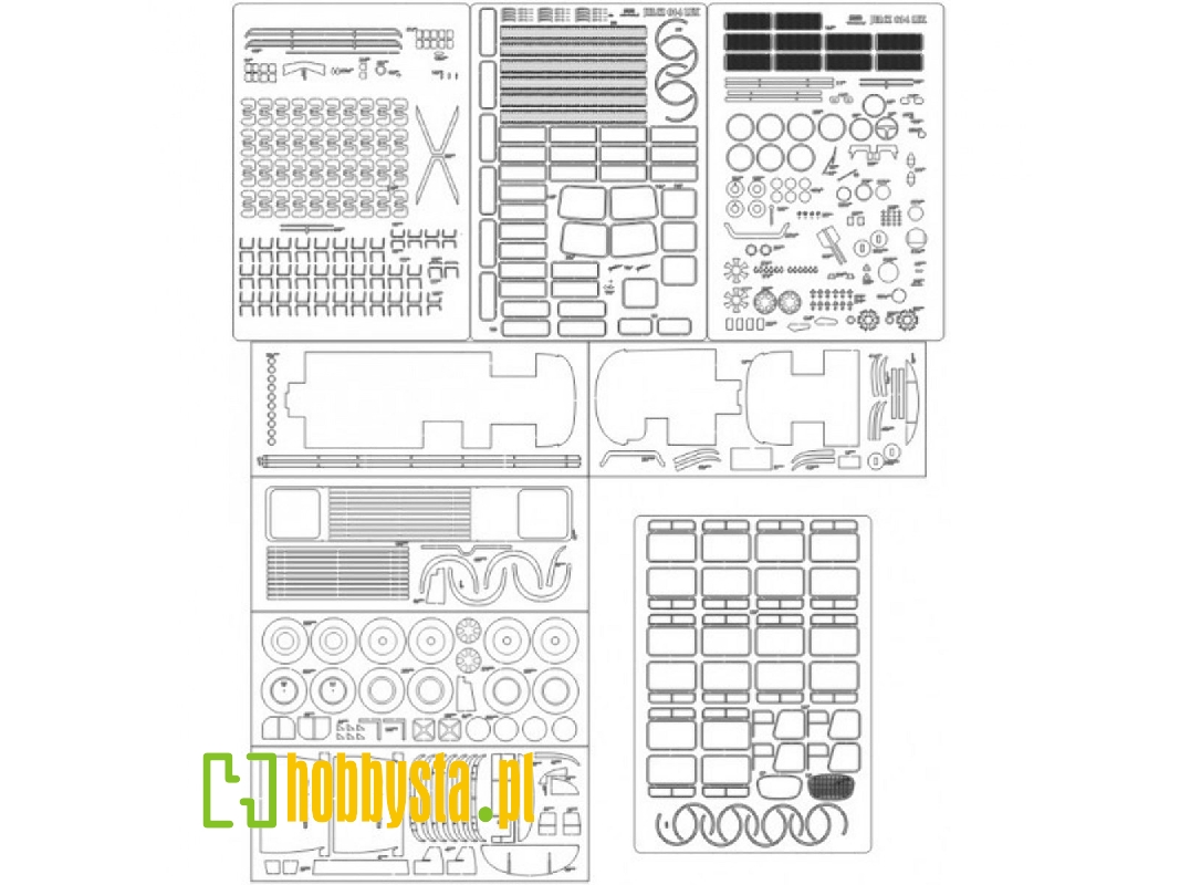 Jelcz 014 Lux - Laser Cut Frames, Details, Treads - image 1