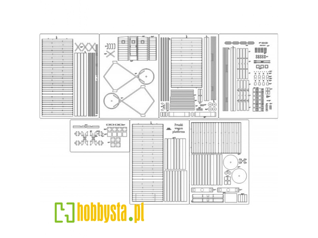 Prussian Platform Wagon - Laser Cut Frames, Details - image 1