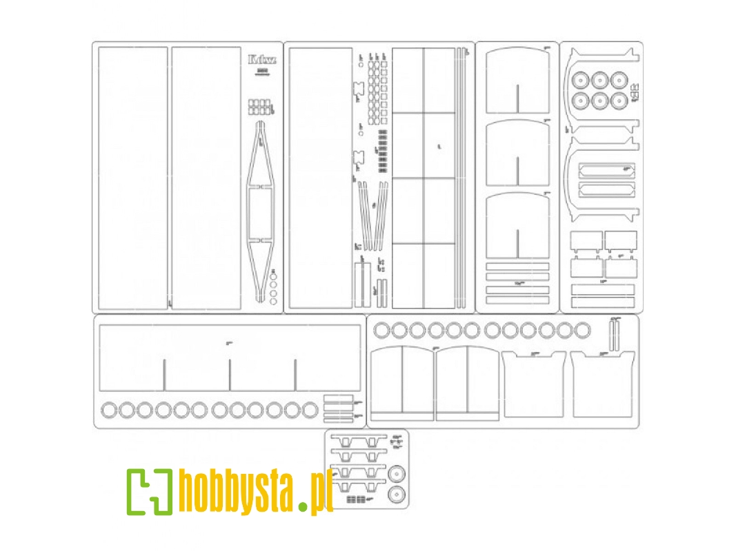 Wagon Kdxz - Laser Cut Frames, Details - image 1