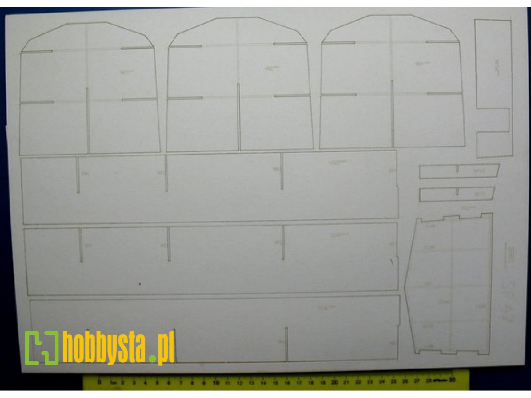 Sp 47 Locomotive - Set Of Laser Cut Elements - image 1