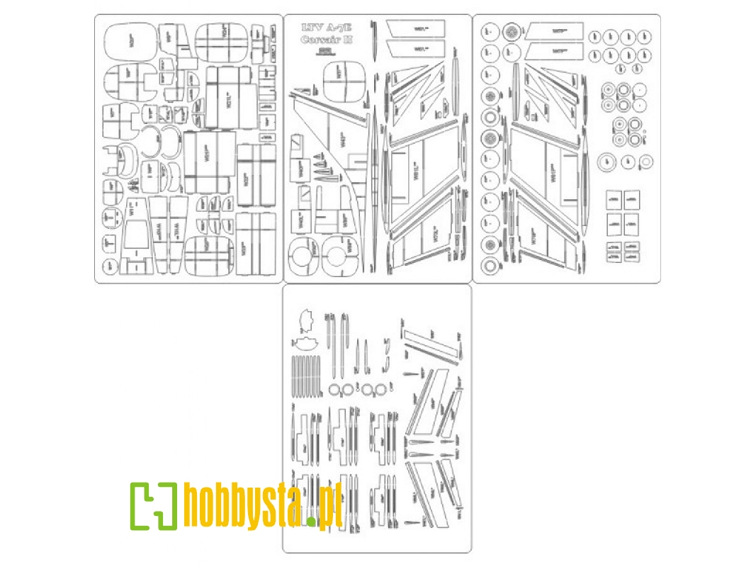 Ltv A-7e Corsair Ii - Laser Cut Frames - image 1