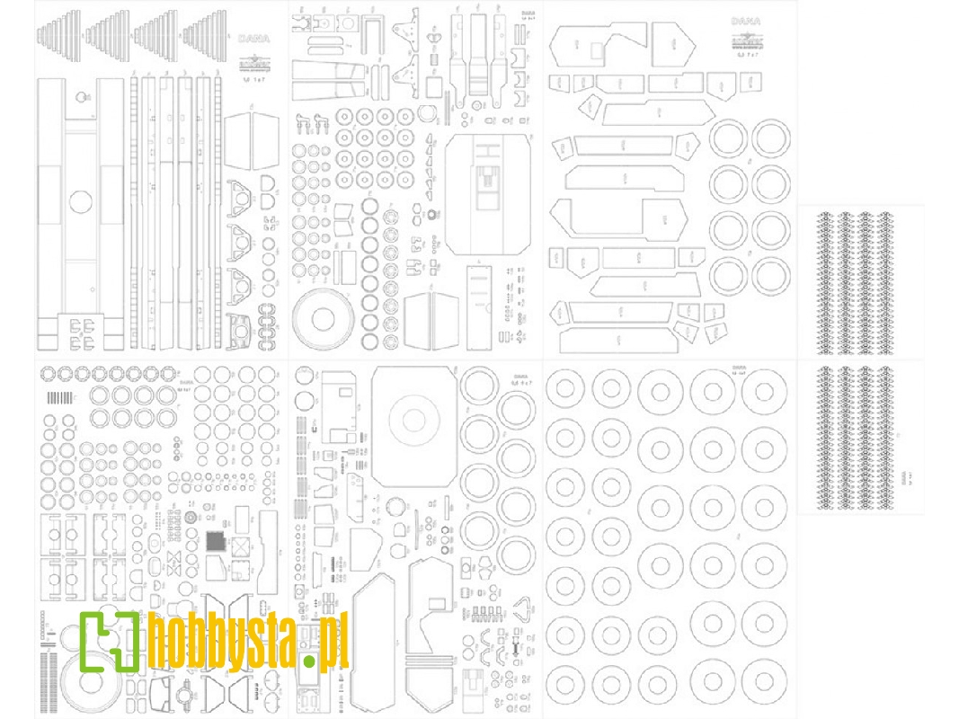 152 Mm Shkh Dana Wz.77 - Laser Cut Frames, Details - image 1