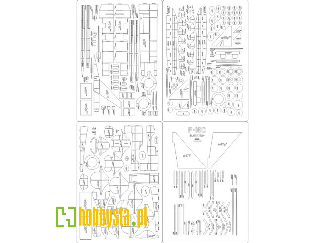 F-16c Block 52+ - Laser Cut Frames - image 1