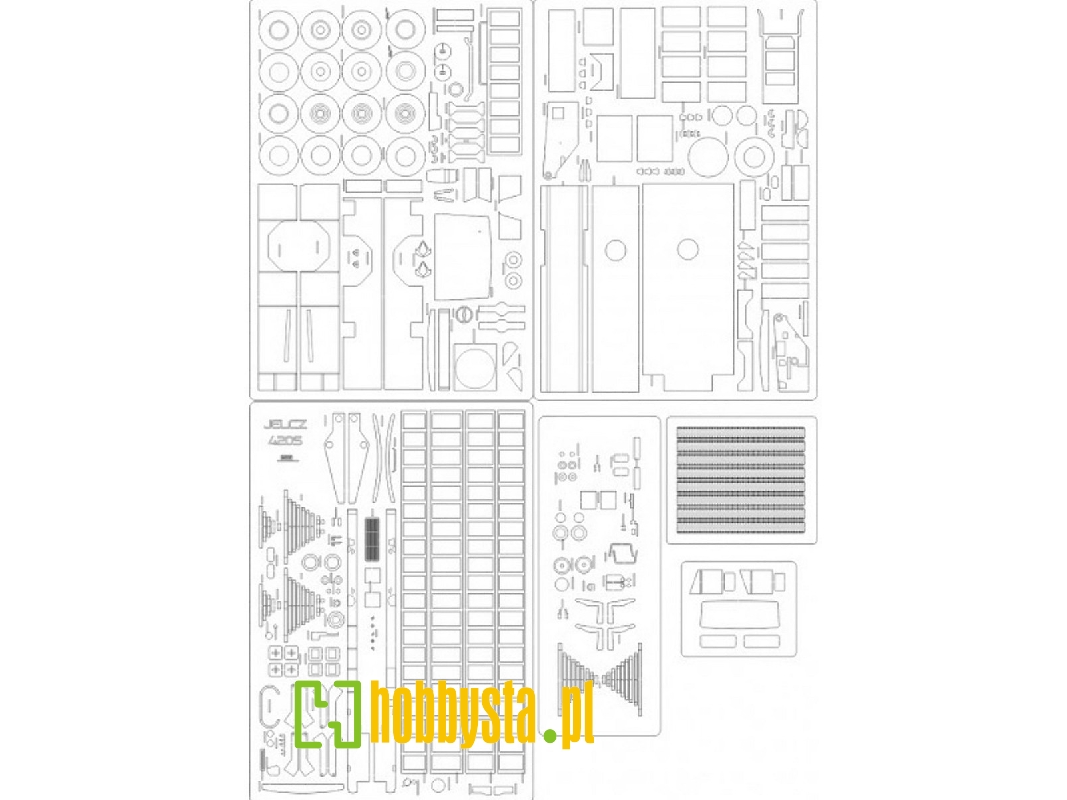 Jelcz 420s - Laser Cut Frames, Details, Glazing, Treads - image 1