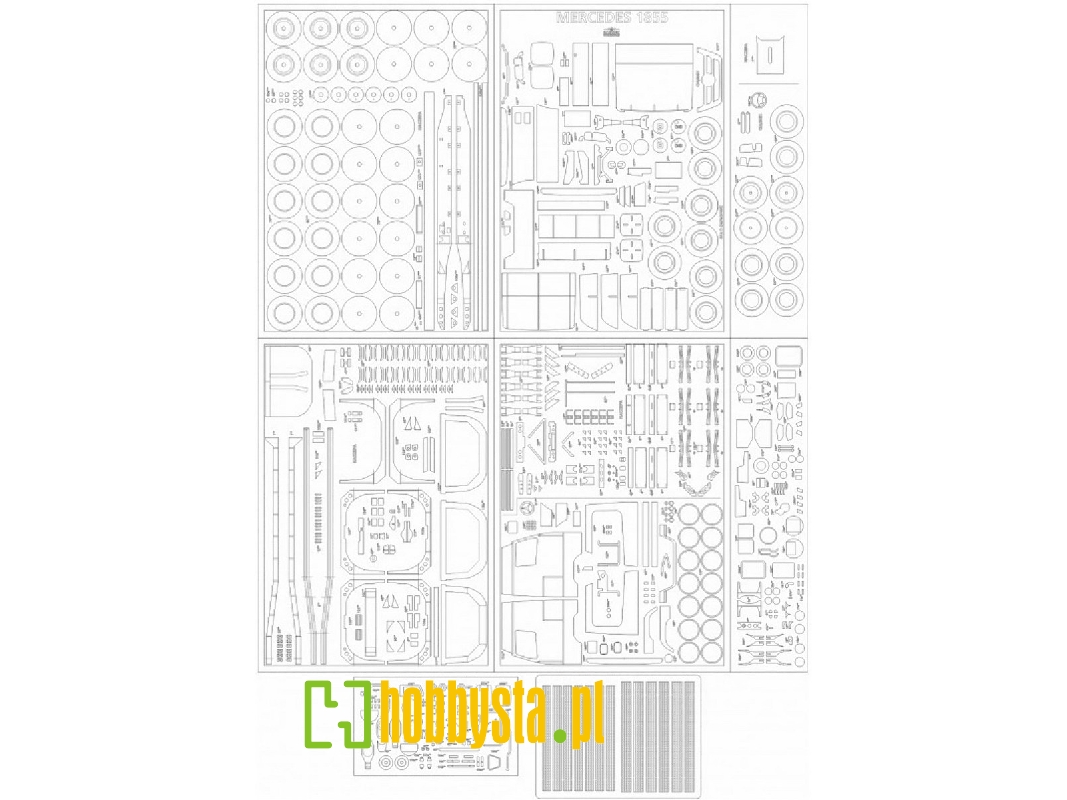 Mercedes Actros 1855 - Laser Cut Frames, Details - image 1