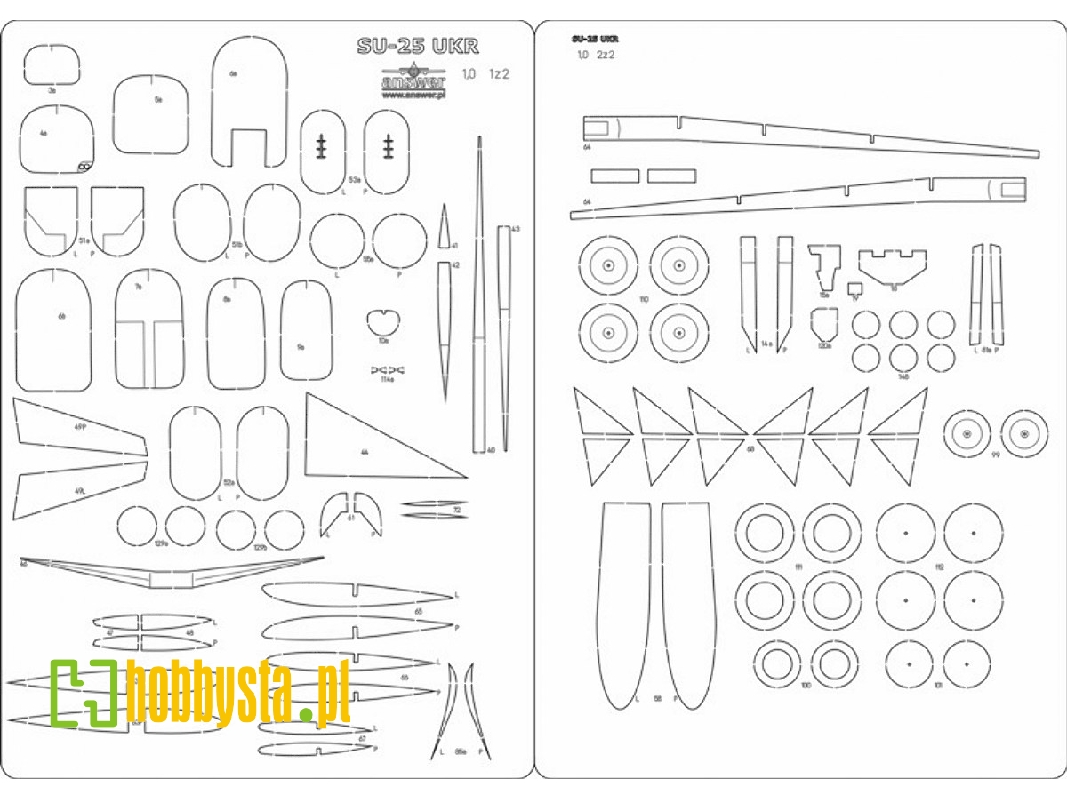 Sukhoi Su-25 - Laser Cut Frames - image 1
