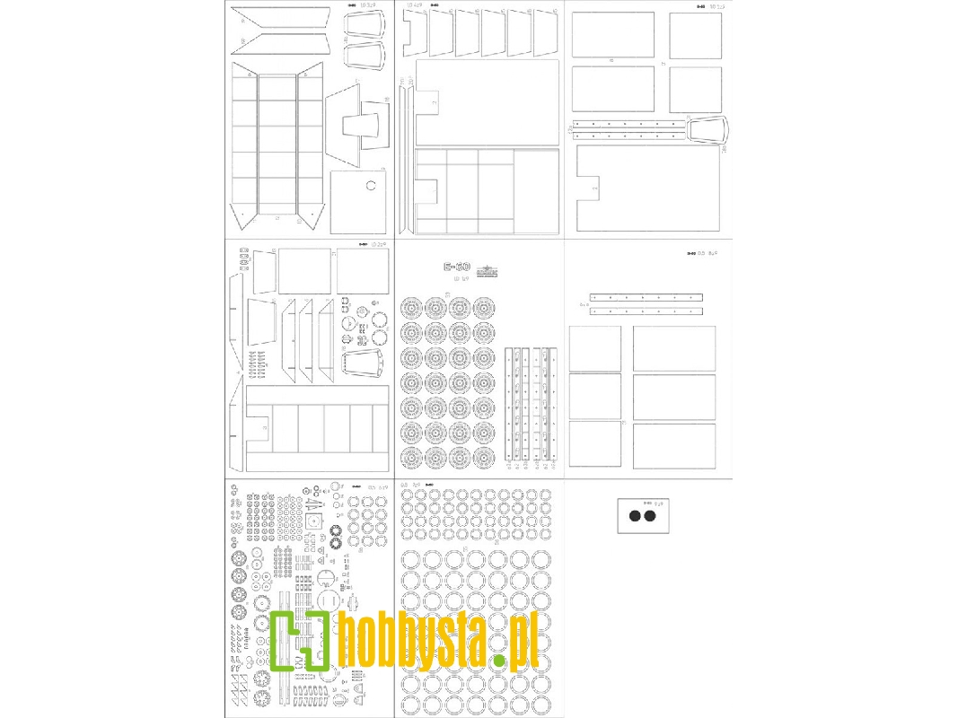 Jagdpanzer E-60 - Laser Cut Frames, Details - image 1