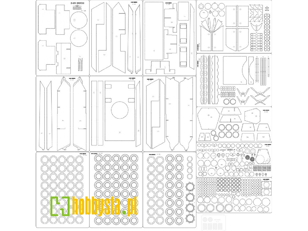 E-90 Bison - Laser Cut Frames, Details - image 1