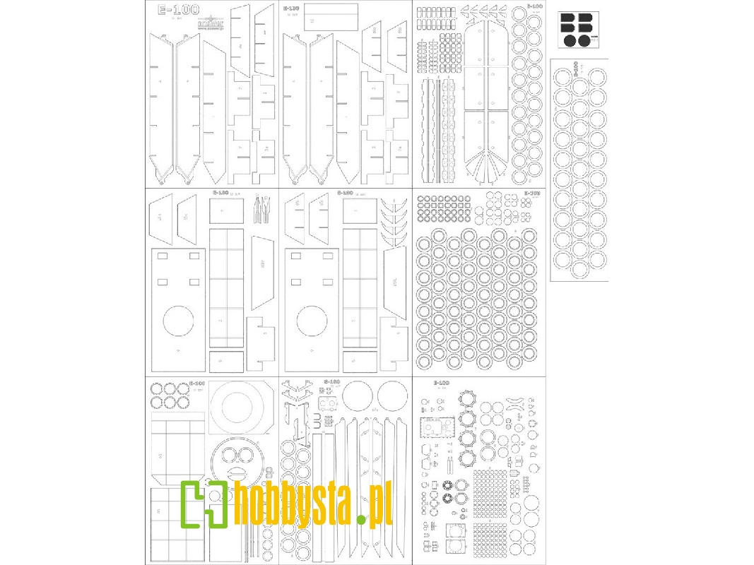 E-100 - Laser Cut Frames, Details - image 1
