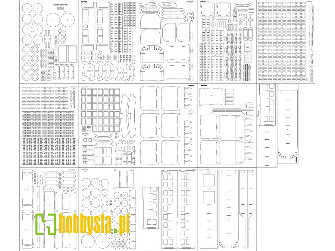 Renfe Class 354 - Laser Cut Frames, Trusses, Refuge, Details - image 1