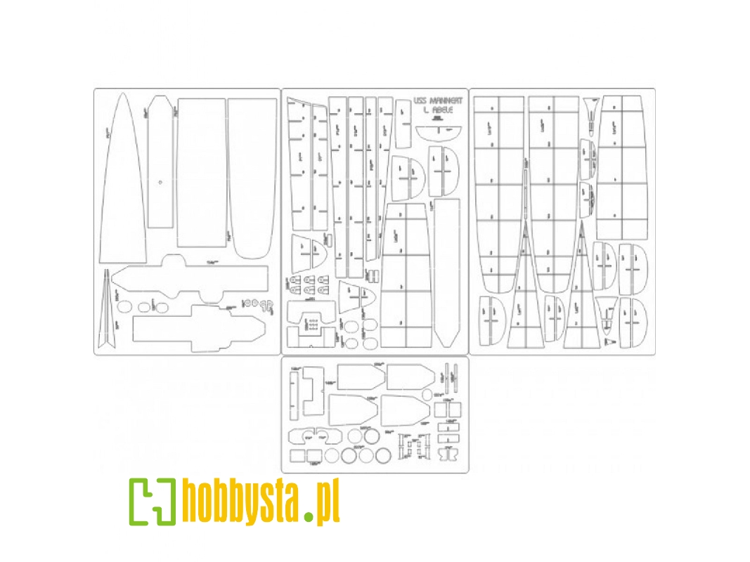 Uss Mannert L. Abele - Laser Cut Frames - image 1