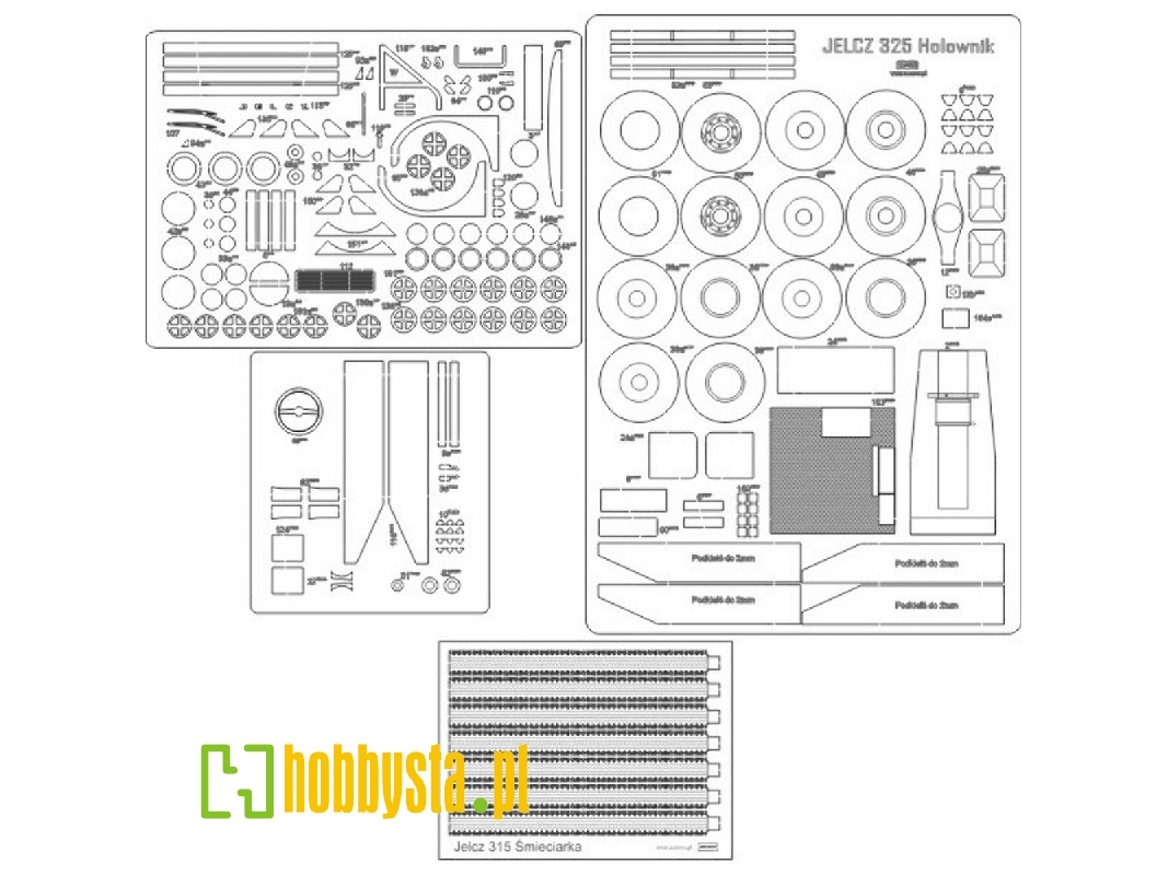 Jelcz 325 - Laser Cut Frames, Details - image 1