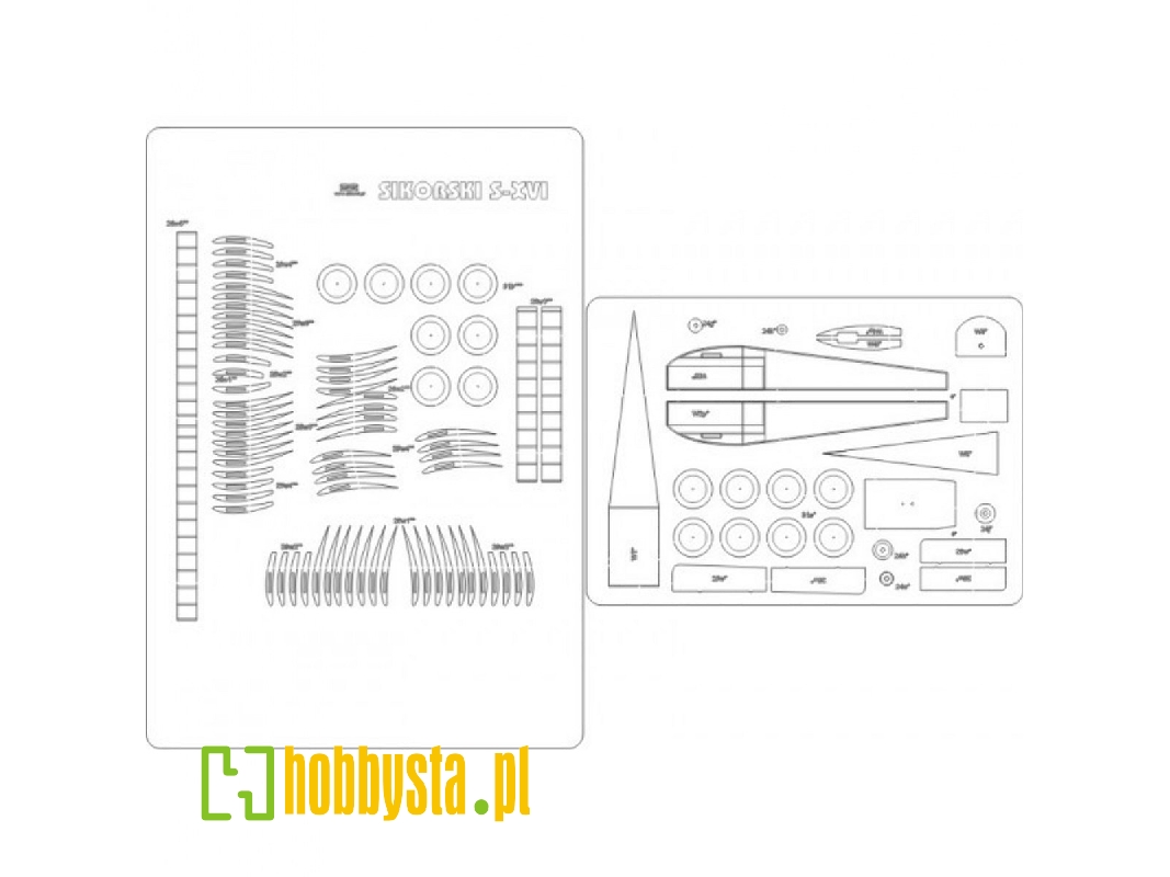 Sikorsky S-xvi - Laser Cut Frames - image 1