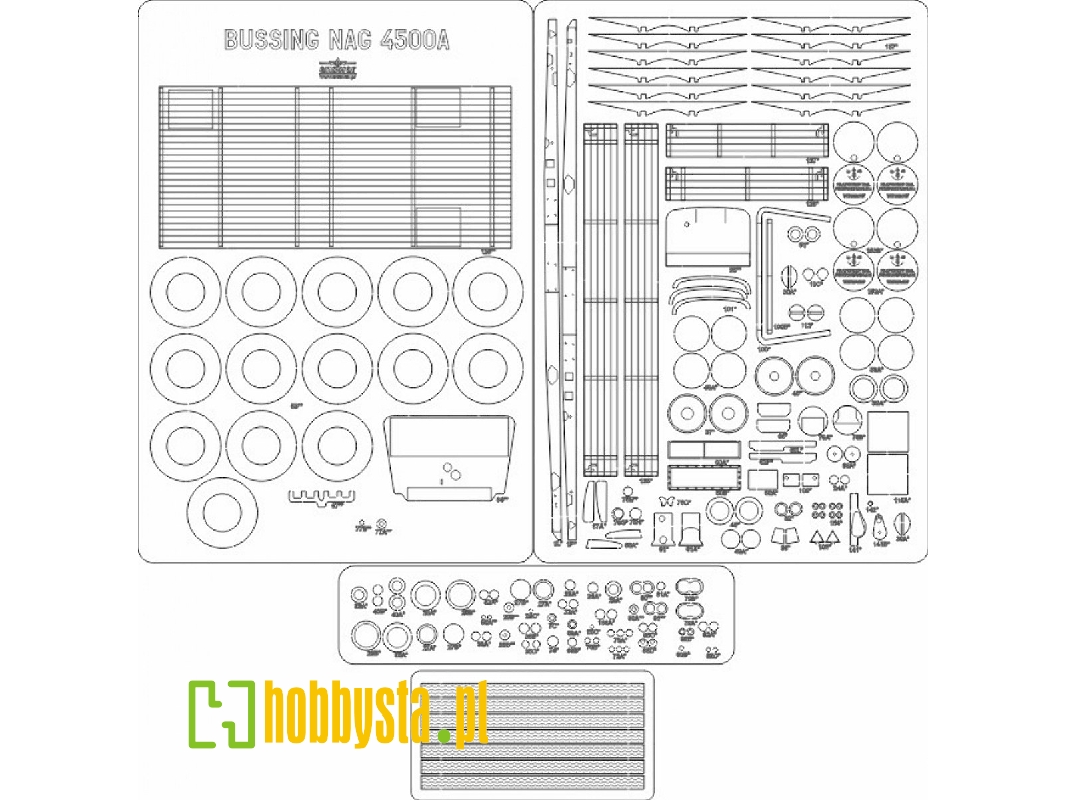 Büssing-nag 4500a - Laser Cut Frames, Details - image 1