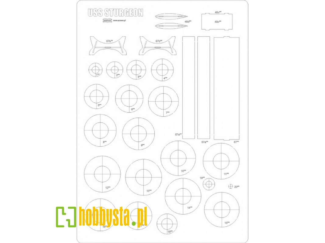 Uss Sturgeon - Laser Cut Frames - image 1