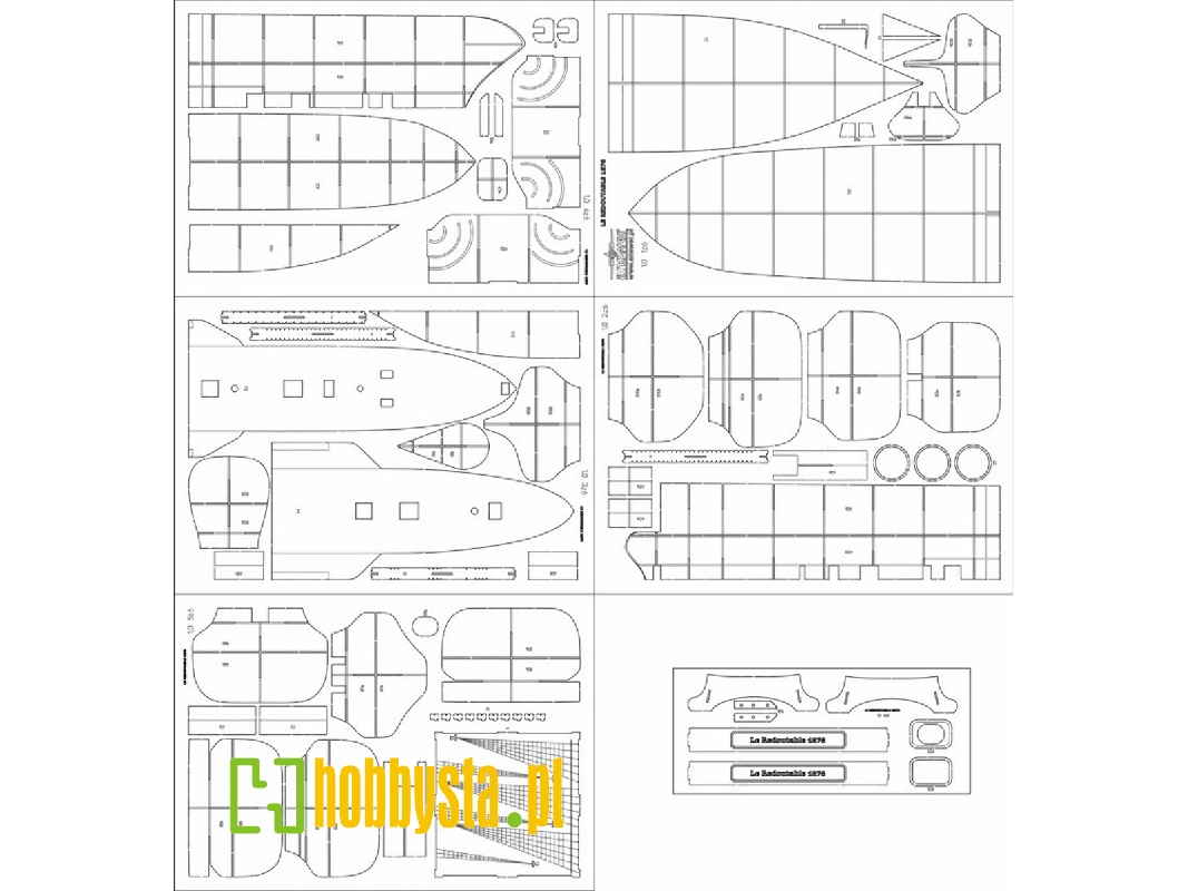Le Redoutable 1878 - Laser Cut Frames - image 1