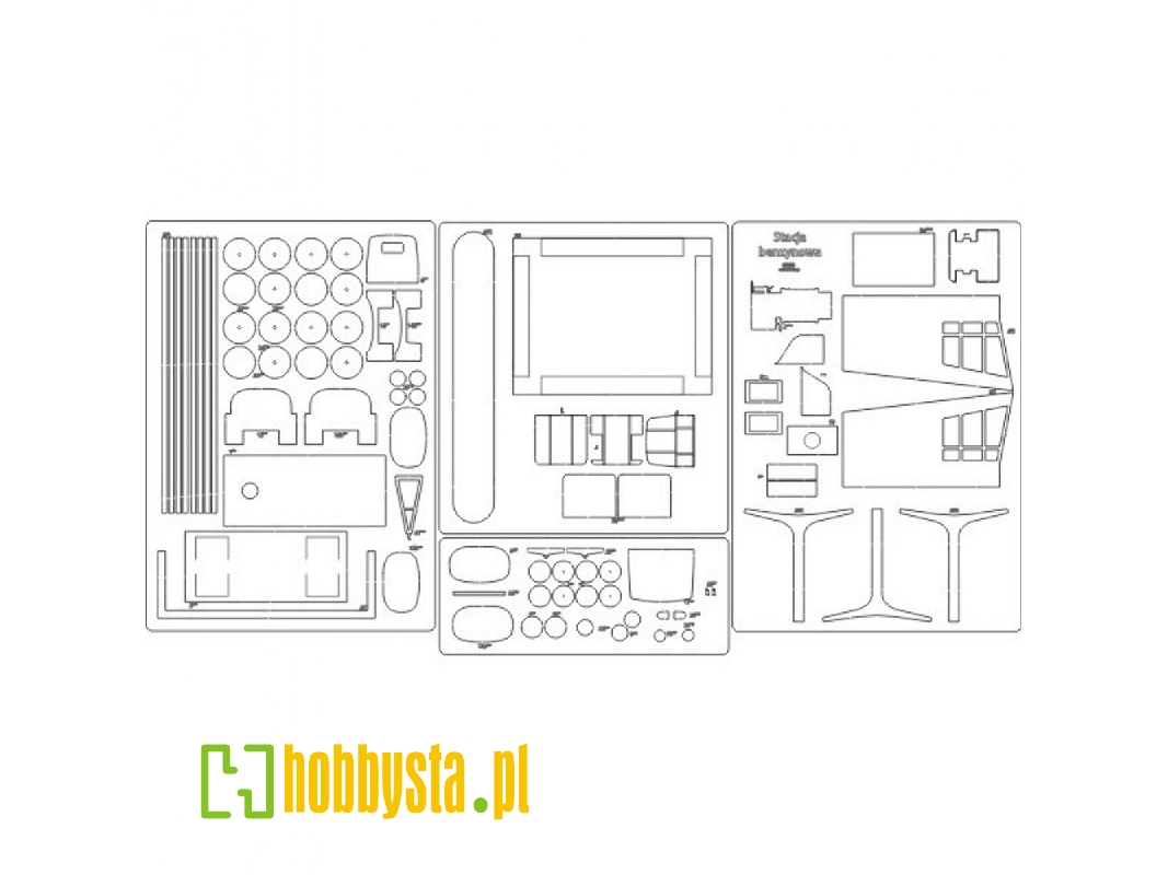 Stacja Benzynowa - Laser Cut Elements - image 1