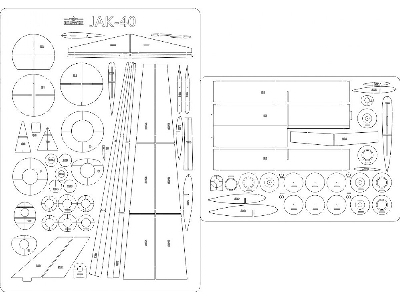 Jak-40 - Laser Cut Frames And Details - image 1