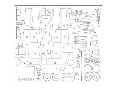 Messerschmitt Bf-109 - Laser Cut Frames - image 1