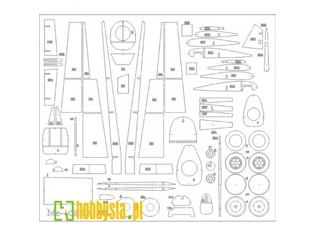 Messerschmitt Bf-109 - Laser Cut Frames - image 1