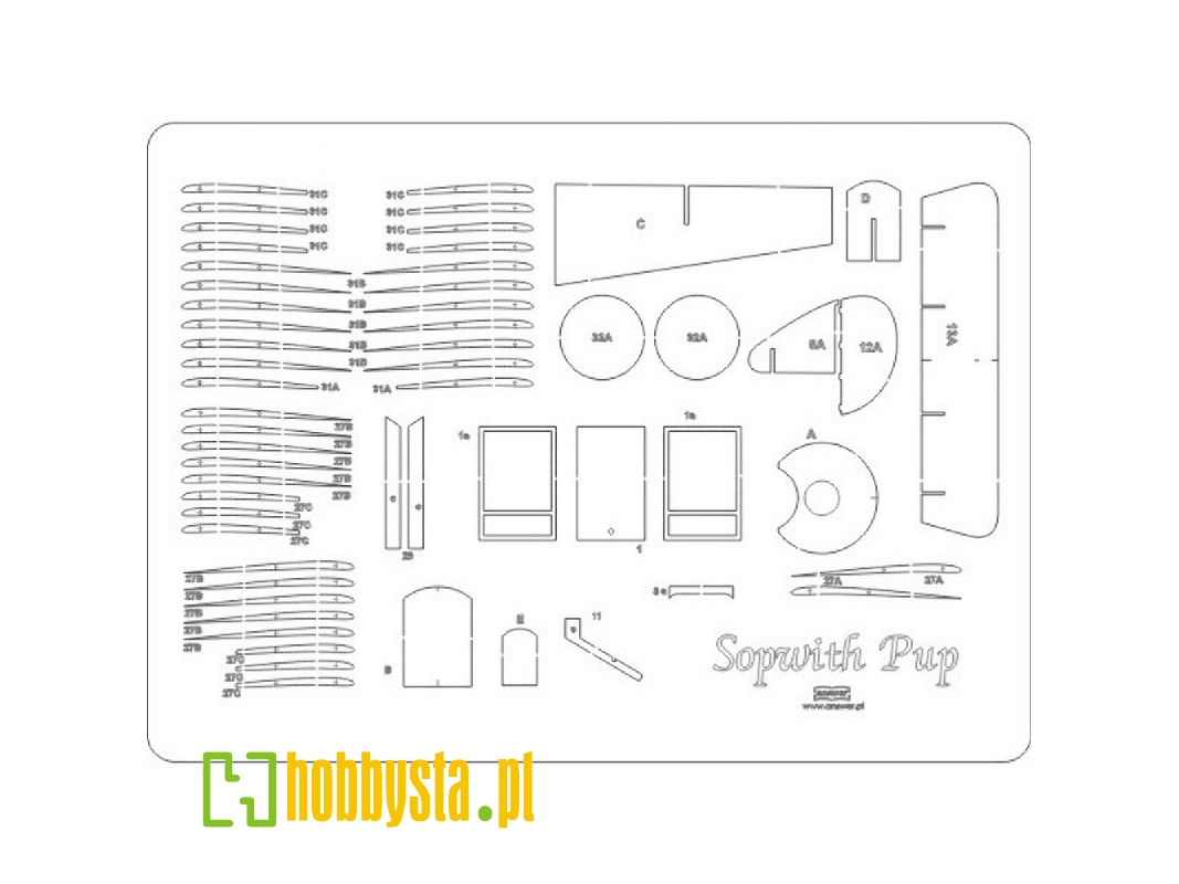Sopwith Pup - Laser Cut Frames - image 1