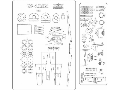Messerschmitt Bf-109x - Laser Cut Frames And Details - image 1