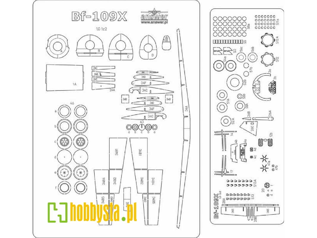 Messerschmitt Bf-109x - Laser Cut Frames And Details - image 1