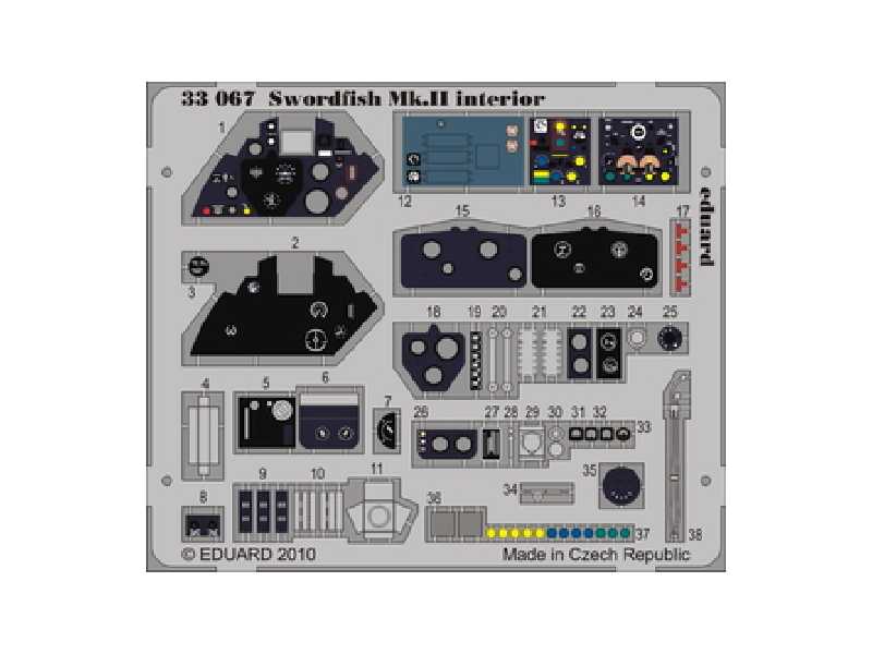 Swordfish Mk. II interior S. A. 1/32 - Trumpeter - image 1