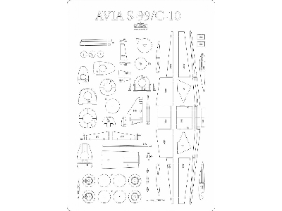 Avia S-99 - Laser Cut Frames And Details - image 1