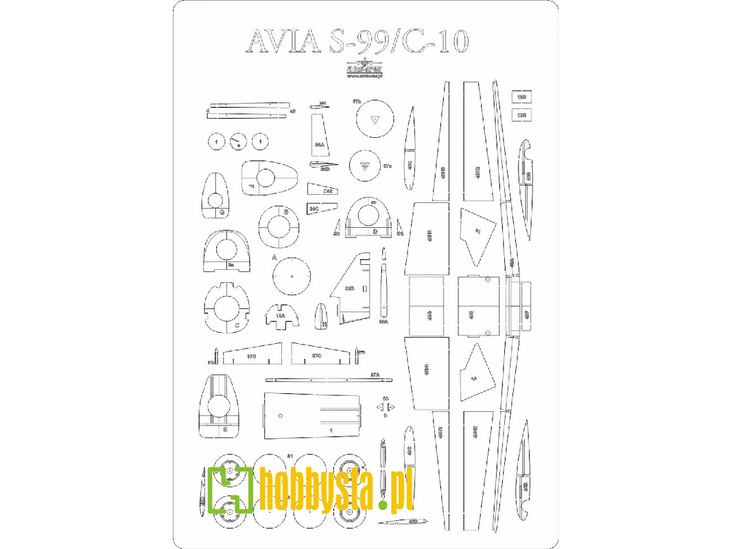 Avia S-99 - Laser Cut Frames And Details - image 1