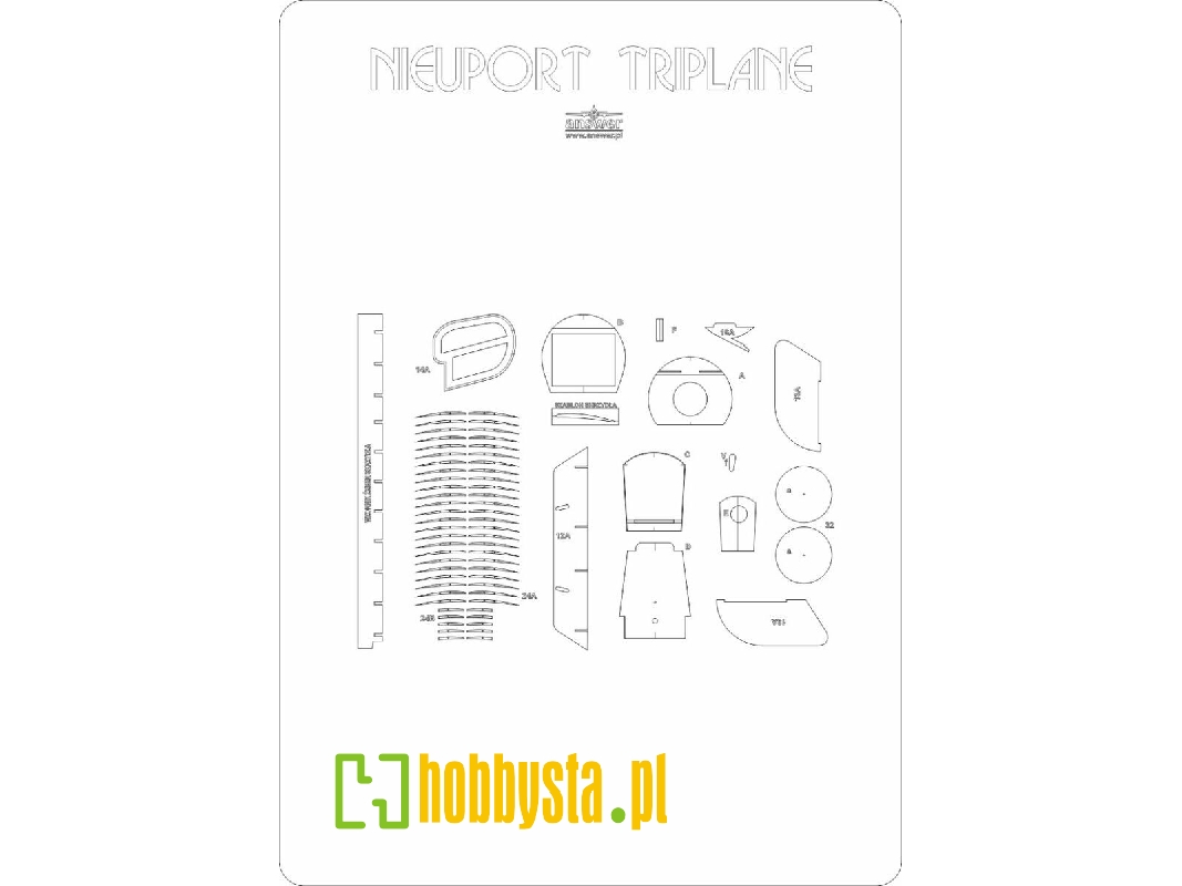 Nieuport Triplane - Laser Cut Frames - image 1