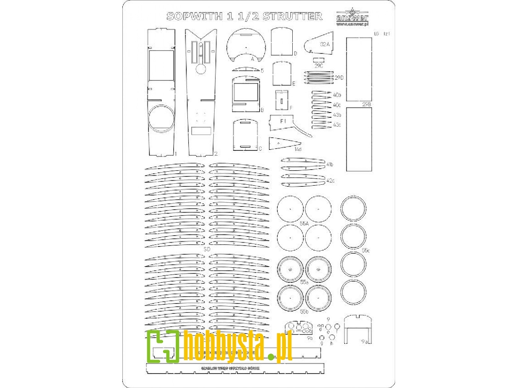 Sopwith Strutter - Laser Cut Frames - image 1