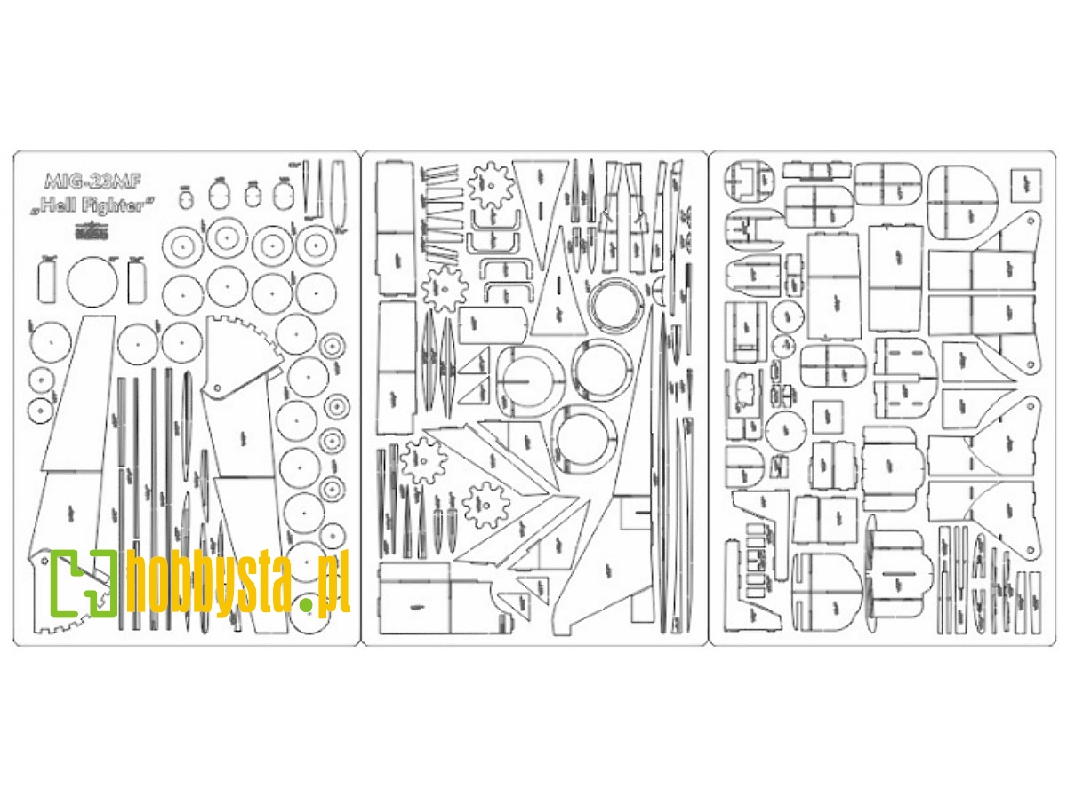 Mig-23 Mf 'hell Fighter' - Laser Cut Frames - image 1