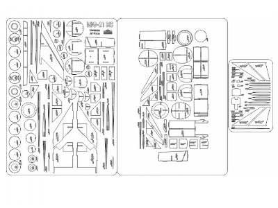 Mig-21 Bis - Laser Cut Frames - image 1