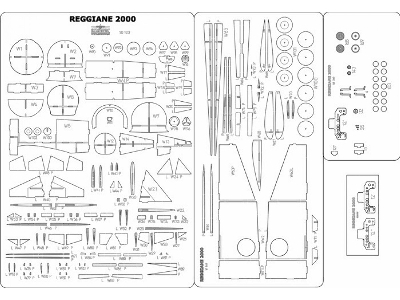Reggiane Re.2000 (J-20) - Laser Cut Frames - image 1