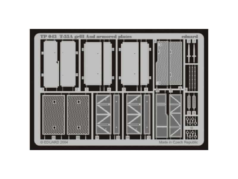 T-55A grill and armoured plates 1/35 - Tamiya - image 1 T-55A grill and armoured plates 1/35 - Tamiya - image 1