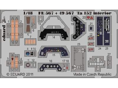 Ta 152 interior S. A. 1/48 - Hobby Boss - - image 1