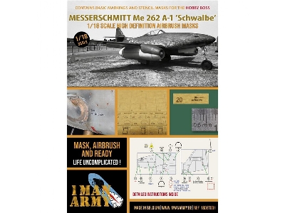 Messerschmitt Me-262 A-1 Schwalbe (For Hobby Boss Kits) - image 1