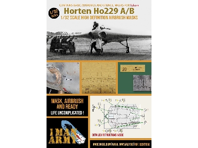 Horten Ho.229 A/B - Airbrush Masks Set (For Takom Kits) - image 1