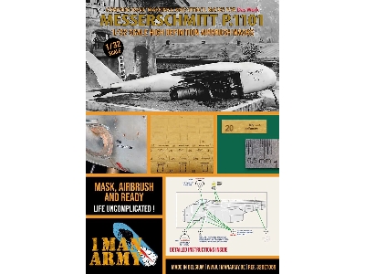 Messerschmitt P.1101 - Airbrush Masks Set (For Das Werk Kits) - image 1