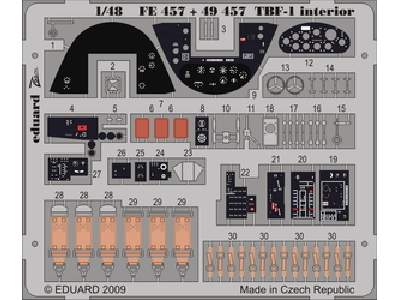 TBF-1 interior S. A. 1/48 - Hobby Boss - - image 1